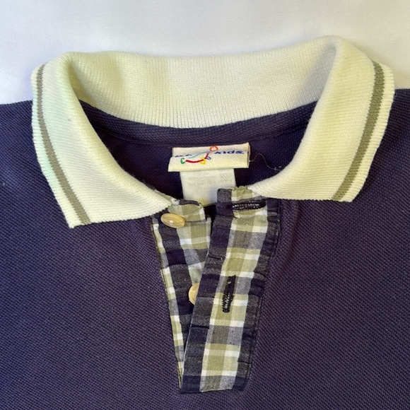 Vintage 2002 Gently Worn b.t Kids Top & Shorts Set - 6-9 M - Navy Blue & Green - Picture 5 of 12